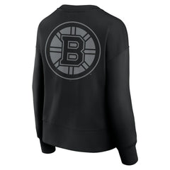 Boston Bruins Fanatics Women's Elements Flow Pullover Sweatshirt Black