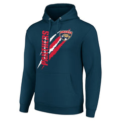 Florida Panthers Starter Color Scratch Fleece Pullover Hoodie Blue