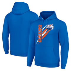 Edmonton Oilers Starter Color Scratch Fleece Pullover Hoodie Royal