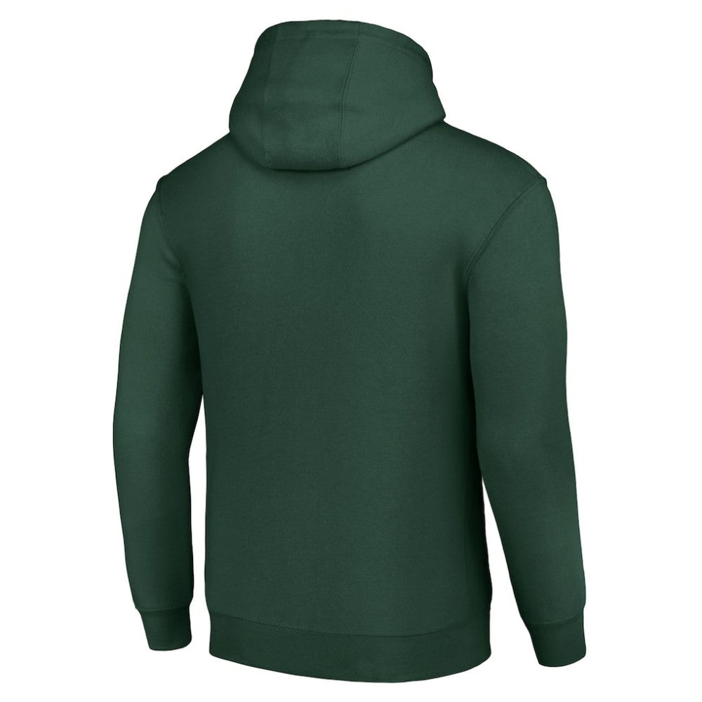 Dallas Stars Starter Color Scratch Fleece Pullover Hoodie Green