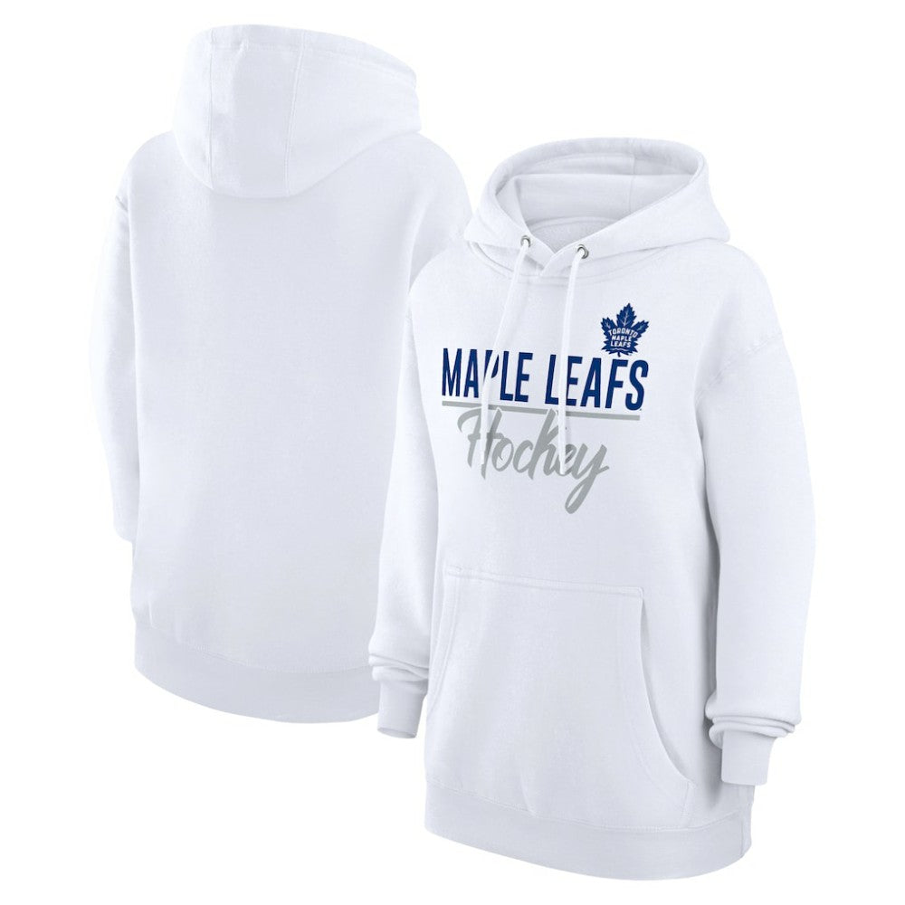 Toronto Maple Leafs G-III 4Her by Carl Banks Women's Team Fleece Pullover Hoodie White