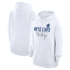 Toronto Maple Leafs G-III 4Her by Carl Banks Women's Team Fleece Pullover Hoodie White