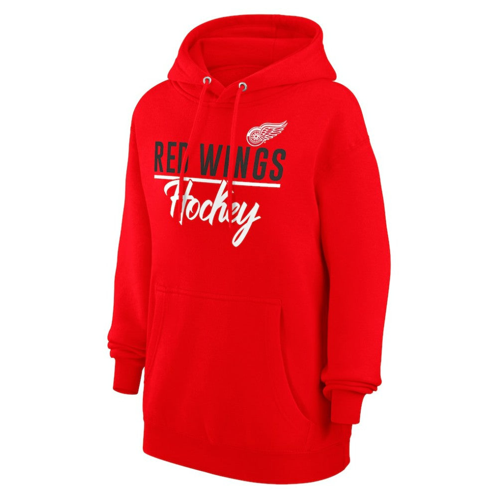 Detroit Red Wings G-III 4Her by Carl Banks Women's Team Fleece Pullover Hoodie Red