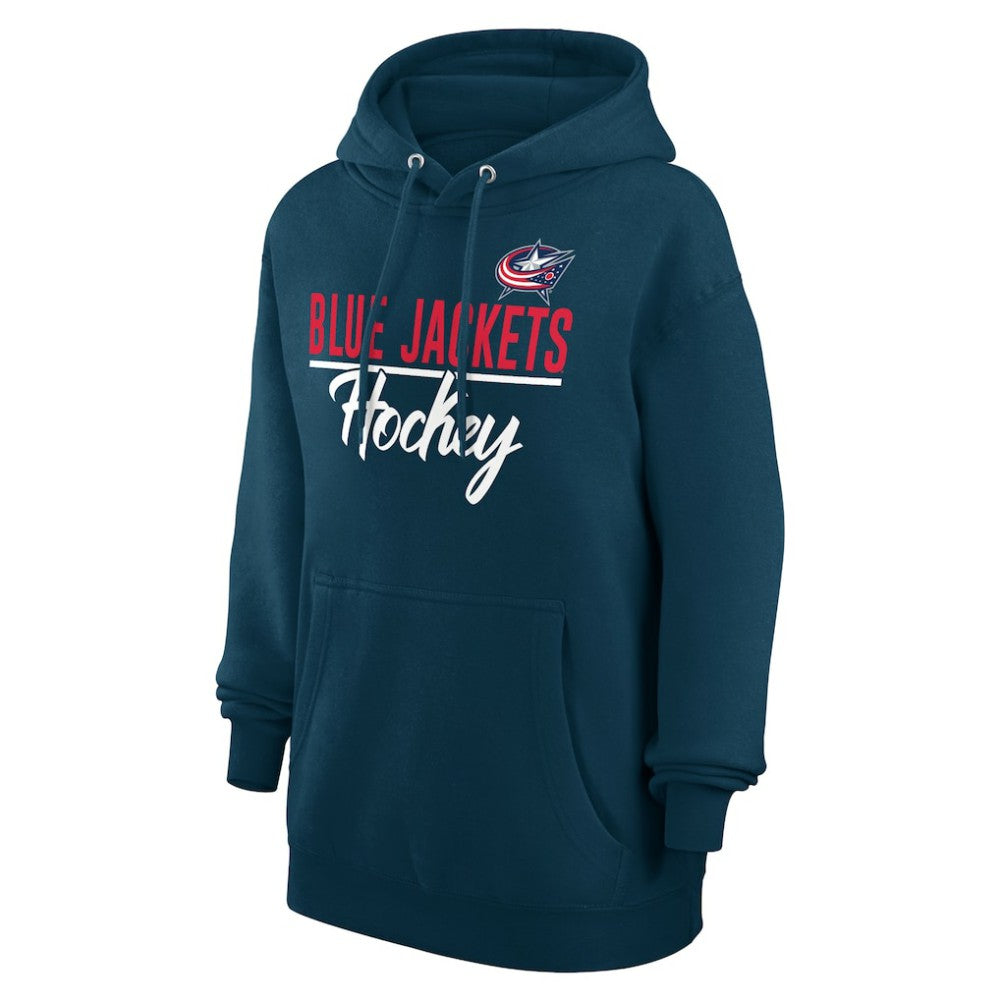 Columbus Blue Jackets G-III 4Her by Carl Banks Women's Team Fleece Pullover Hoodie Navy
