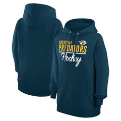 Nashville Predators G-III 4Her by Carl Banks Women's Team Fleece Pullover Hoodie Navy