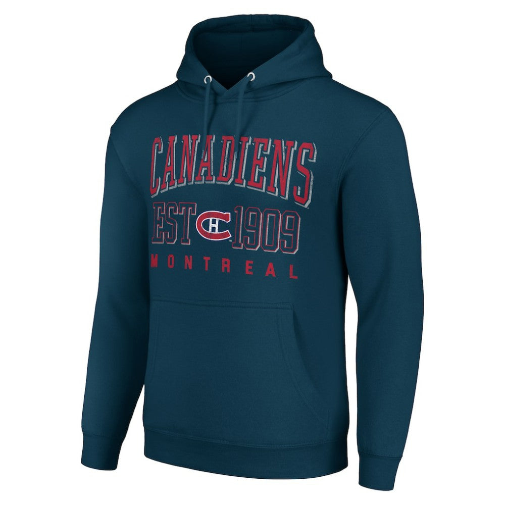 Montreal Canadiens Starter Retro Graphic Pullover Hoodie Navy