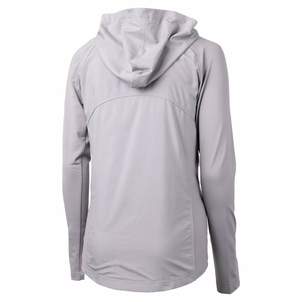 San Francisco Giants Cutter & Buck Women's City Connect Adapt Eco Knit Hybrid Recycled Full-Zip Hoodie Gray