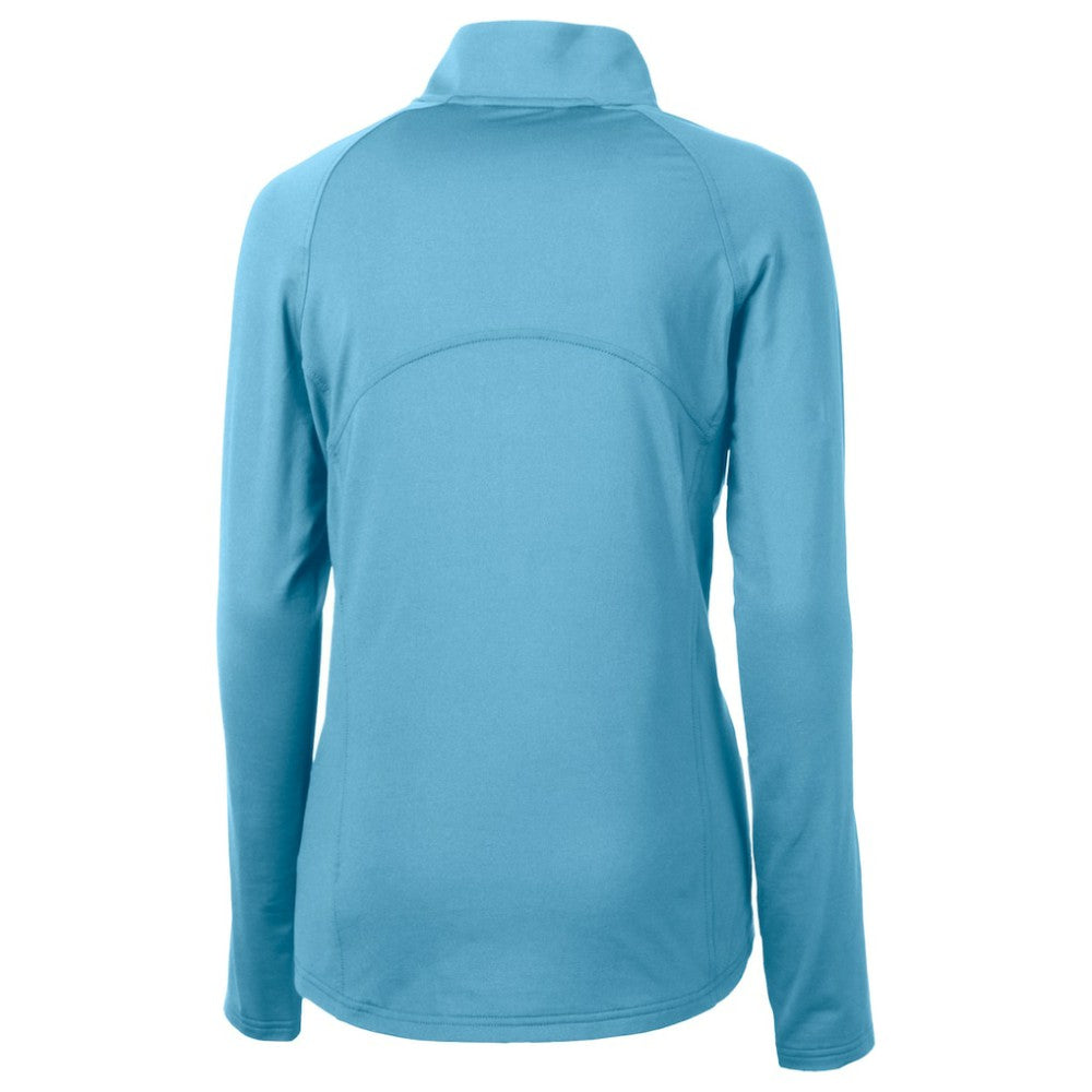 Milwaukee Brewers Cutter & Buck Women's City Connect Adapt Eco Knit Recycled Half-Zip Pullover Top Powder Blue