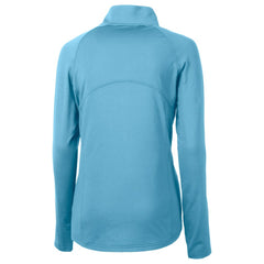 Milwaukee Brewers Cutter & Buck Women's City Connect Adapt Eco Knit Recycled Half-Zip Pullover Top Powder Blue