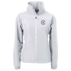 Chicago Cubs Cutter & Buck Women's City Connect Charter Eco Recycled Full-Zip Jacket Gray