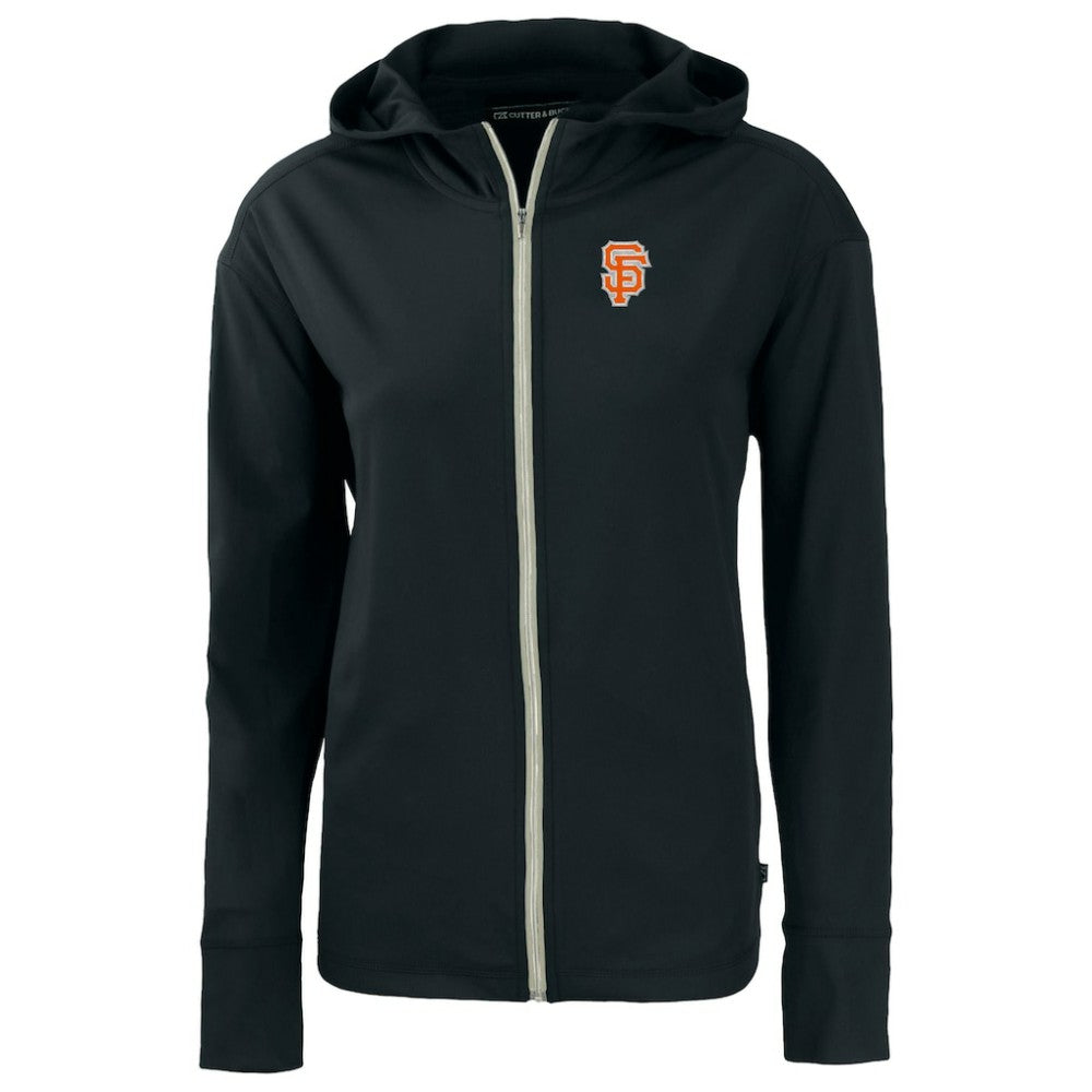 San Francisco Giants Cutter & Buck Women's City Connect Daybreak Eco Recycled Full-Zip Hoodie Black