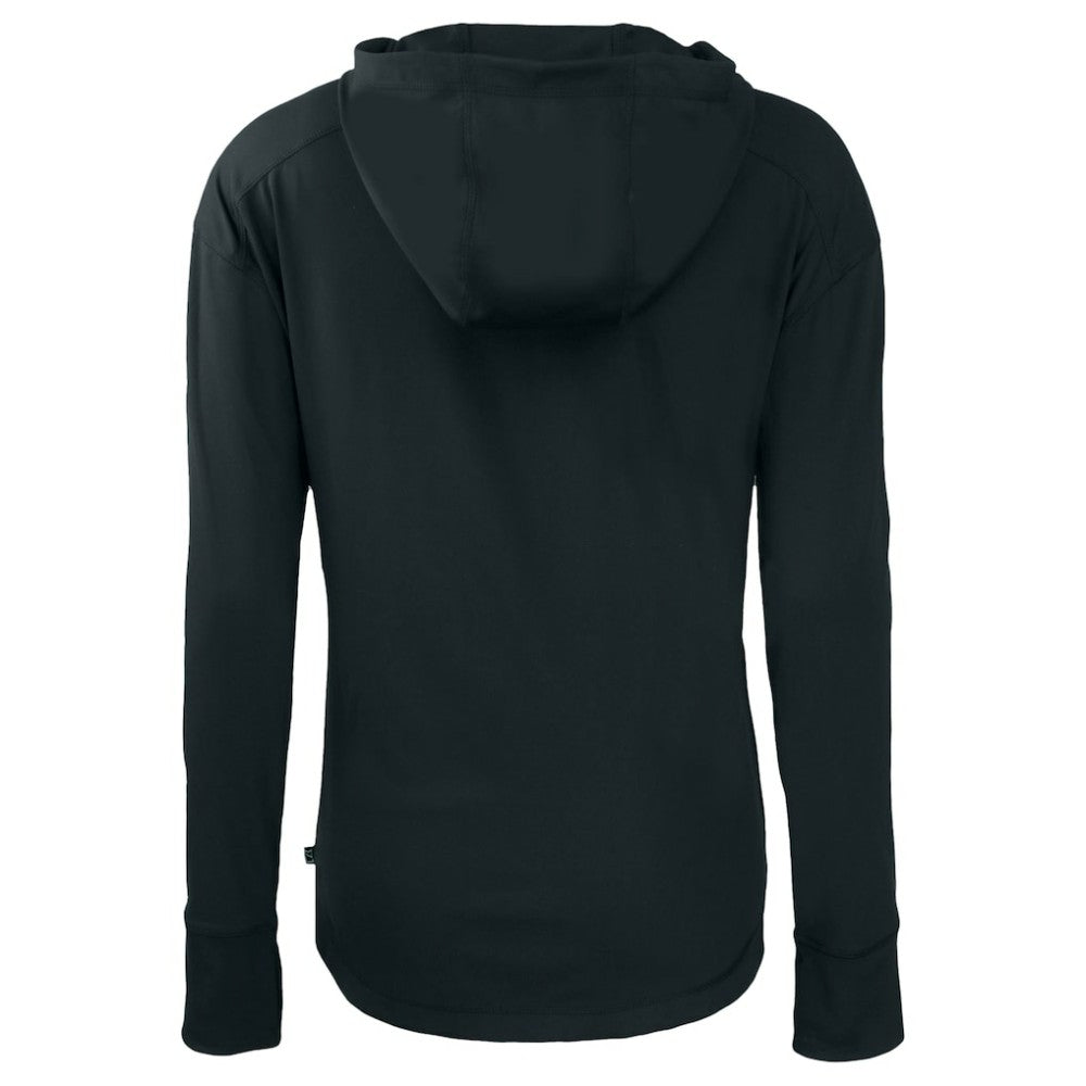 San Diego Padres Cutter & Buck Women's City Connect Daybreak Eco Recycled Full-Zip Hoodie Black