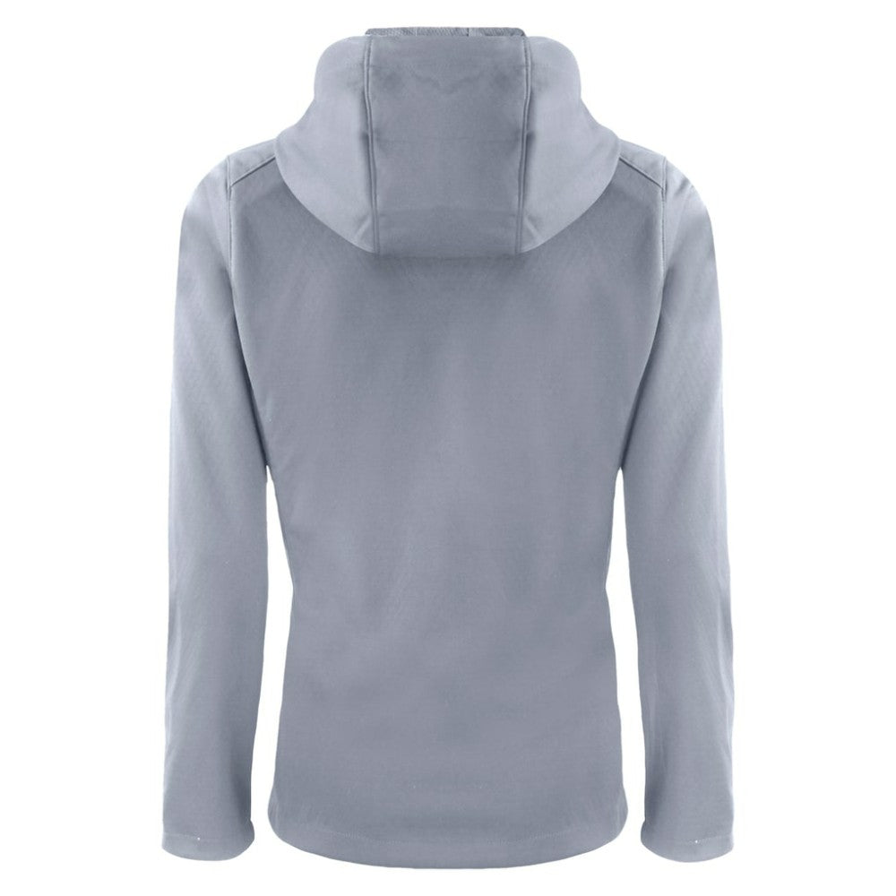 San Diego Padres Cutter & Buck Women's City Connect Evoke Eco Softshell Recycled Full-Zip Hoodie Jacket Gray