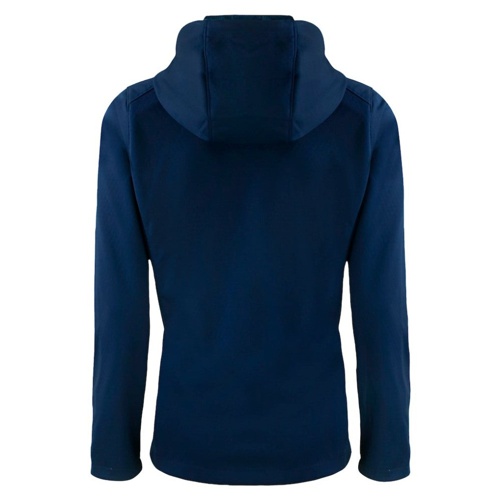 Chicago Cubs Cutter & Buck Women's City Connect Evoke Eco Softshell Recycled Full-Zip Hoodie Jacket Navy