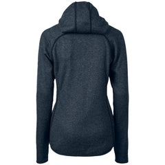 Chicago Cubs Cutter & Buck Women's City Connect Mainsail Full-Zip Hooded Jacket Heather Navy
