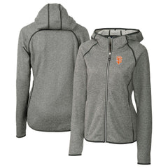 San Francisco Giants Cutter & Buck Women's City Connect Mainsail Full-Zip Hooded Jacket Heather Gray