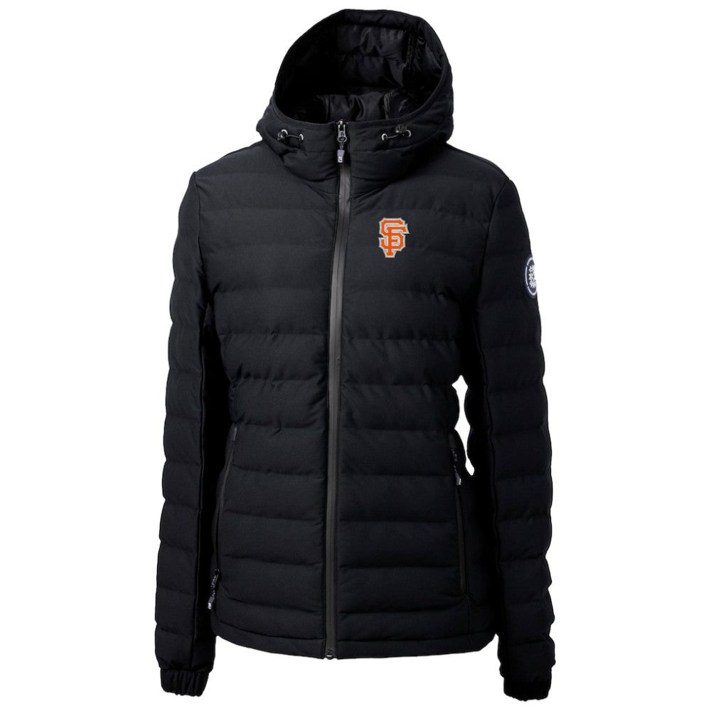 San Francisco Giants Cutter & Buck Women's City Connect Mission Ridge Repreve Eco Insulated Full-Zip Puffer Jacket Black