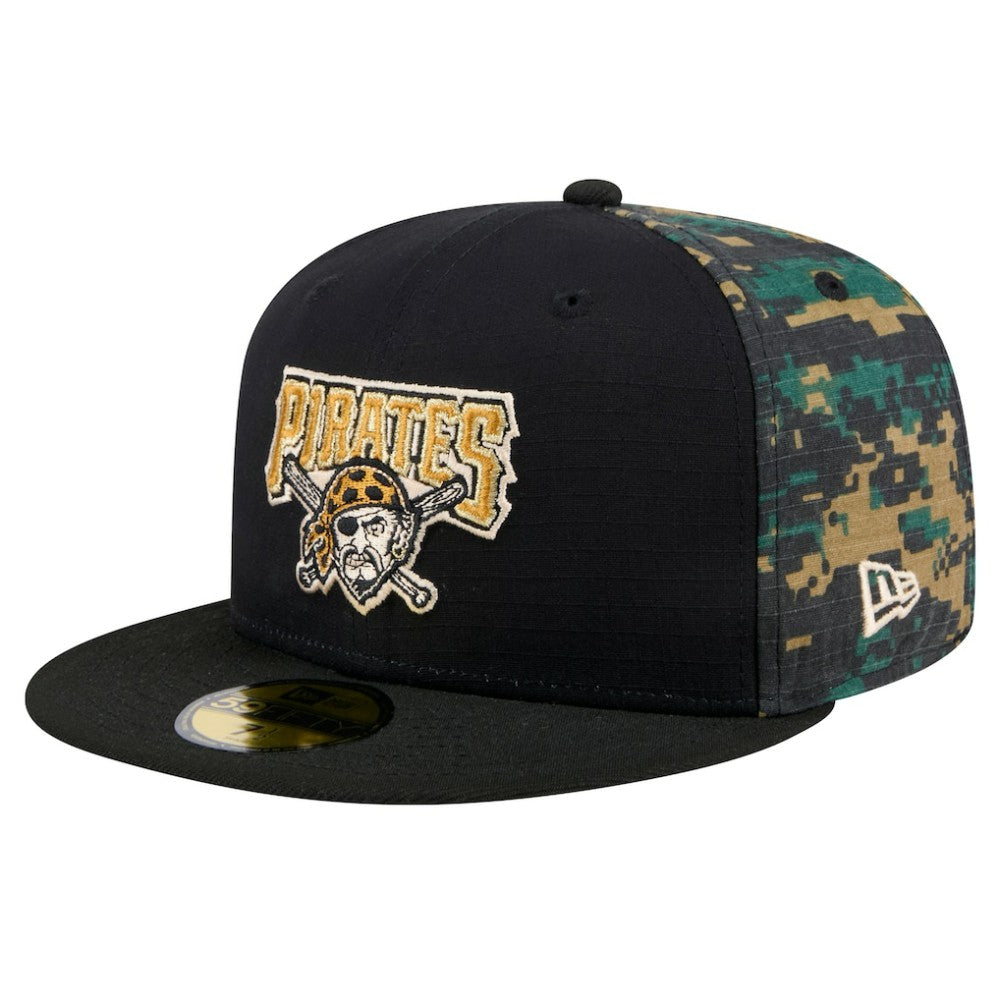 Pittsburgh Pirates Digi Camo 59FIFTY Fitted Hat Black | New Era