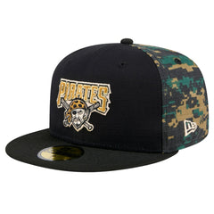 Pittsburgh Pirates Digi Camo 59FIFTY Fitted Hat Black | New Era