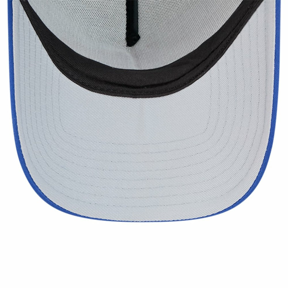 Atlanta Braves Retro Wordmark 9FORTY A-Frame Trucker Adjustable Hat White | New Era