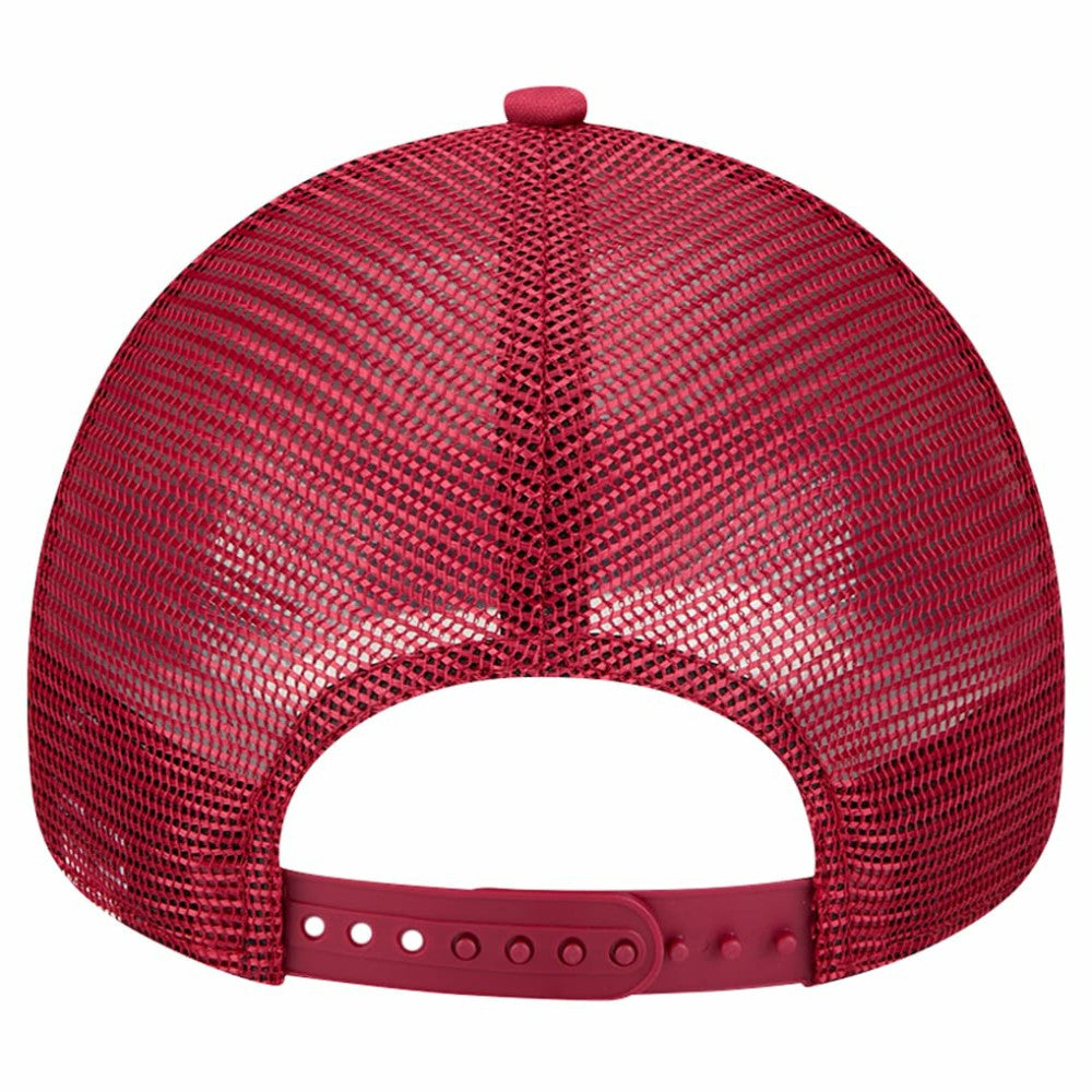 Philadelphia Phillies Retro Wordmark 9FORTY A-Frame Trucker Adjustable Hat White | New Era