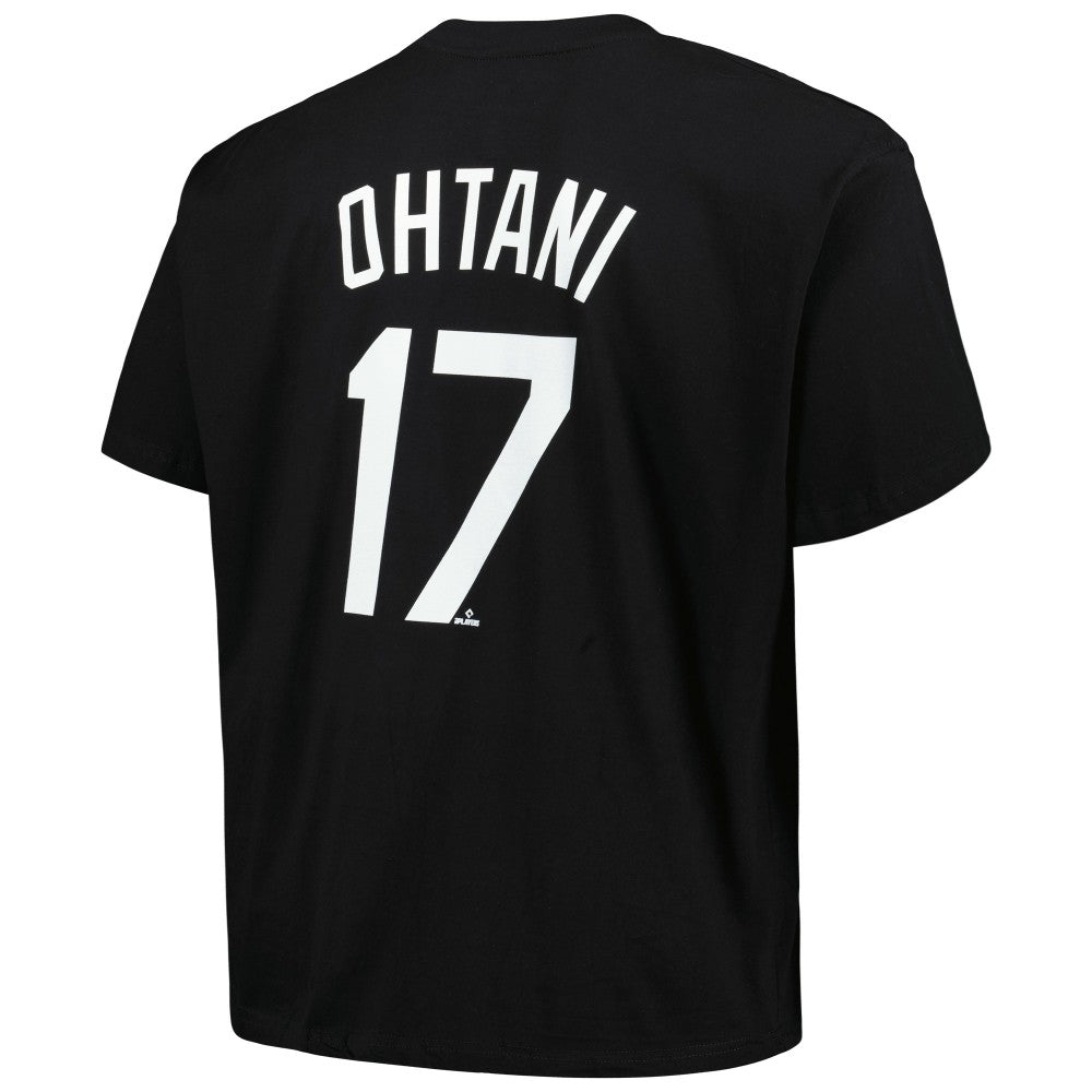 Shohei Ohtani Los Angeles Dodgers Profile Big & Tall Name & Number T-Shirt Black