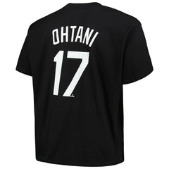 Shohei Ohtani Los Angeles Dodgers Profile Big & Tall Name & Number T-Shirt Black