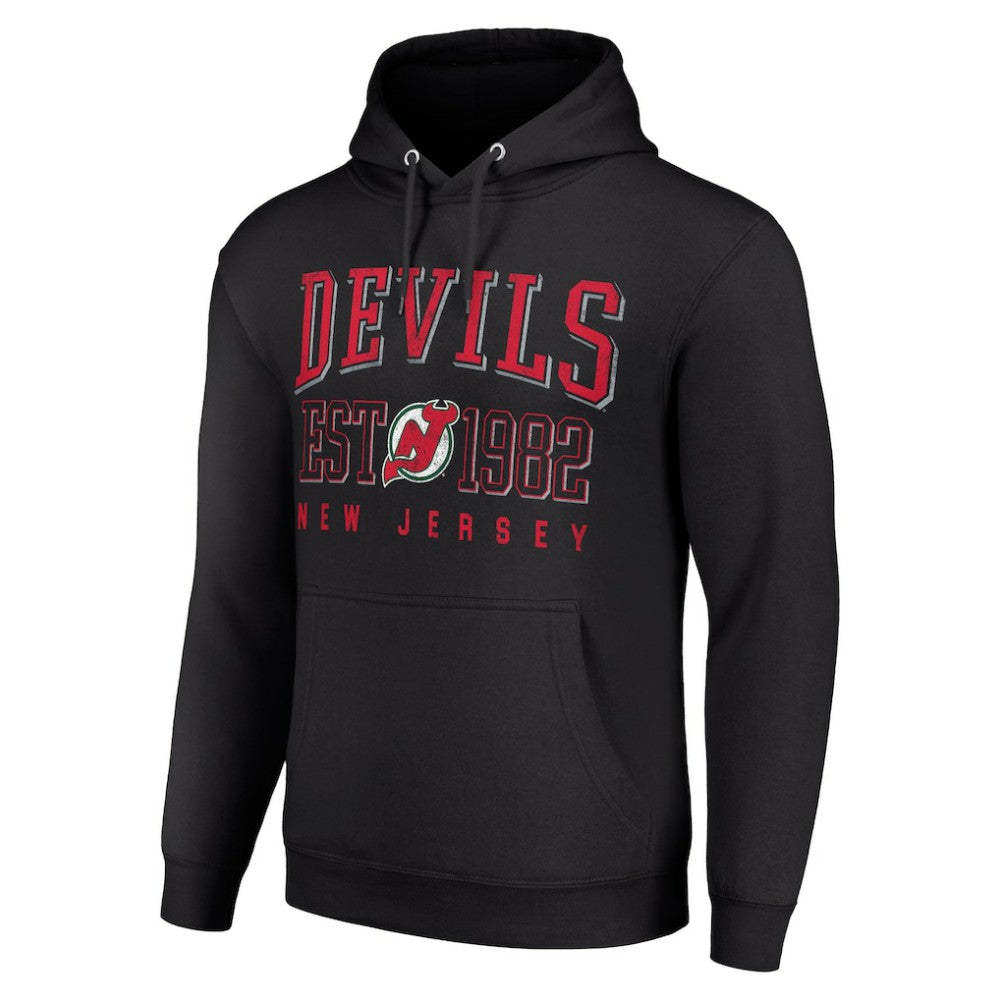 New Jersey Devils Starter Retro Graphic Pullover Hoodie Black