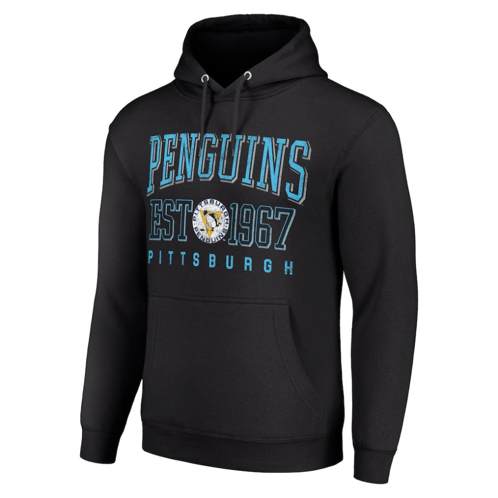 Pittsburgh Penguins Starter Retro Graphic Pullover Hoodie Black