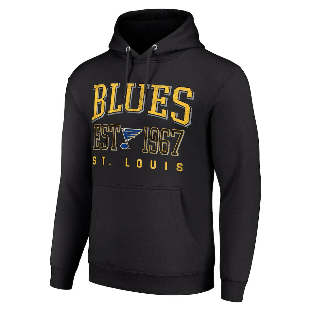 St. Louis Blues Starter Retro Graphic Pullover Hoodie Black