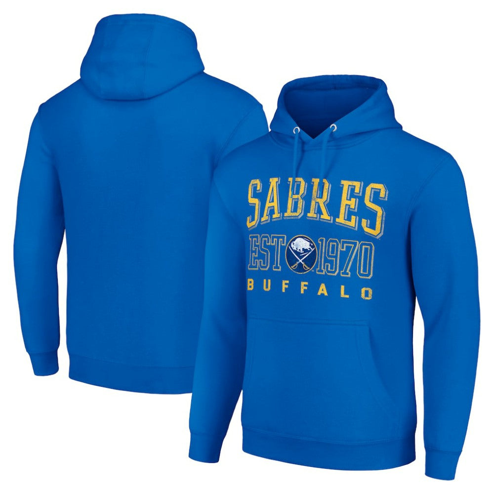Buffalo Sabres Starter Retro Graphic Pullover Hoodie Royal