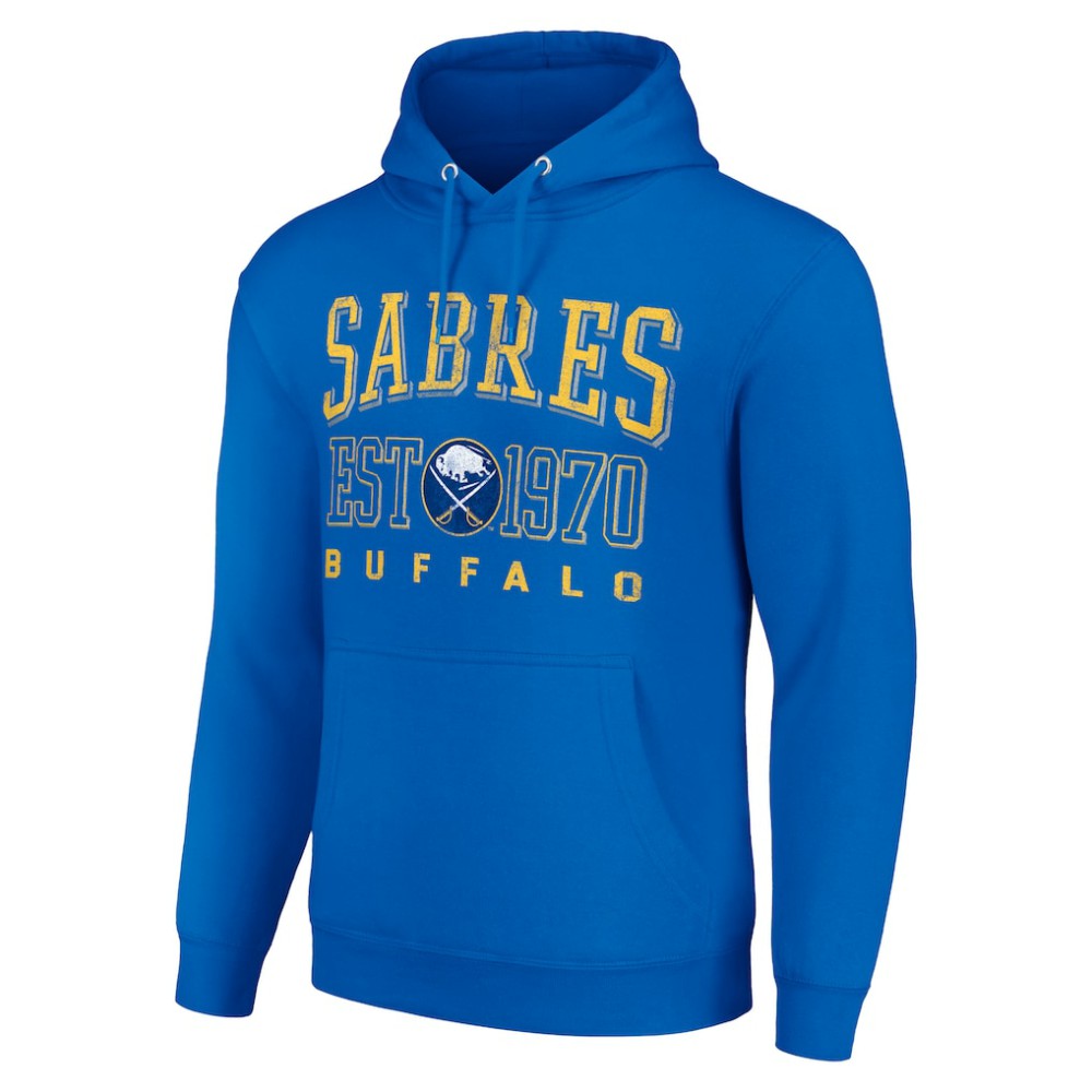 Buffalo Sabres Starter Retro Graphic Pullover Hoodie Royal