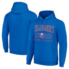 New York Islanders Starter Retro Graphic Pullover Hoodie Royal
