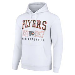 Philadelphia Flyers Starter Retro Graphic Pullover Hoodie White