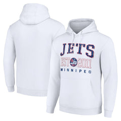Winnipeg Jets Starter Retro Graphic Pullover Hoodie White