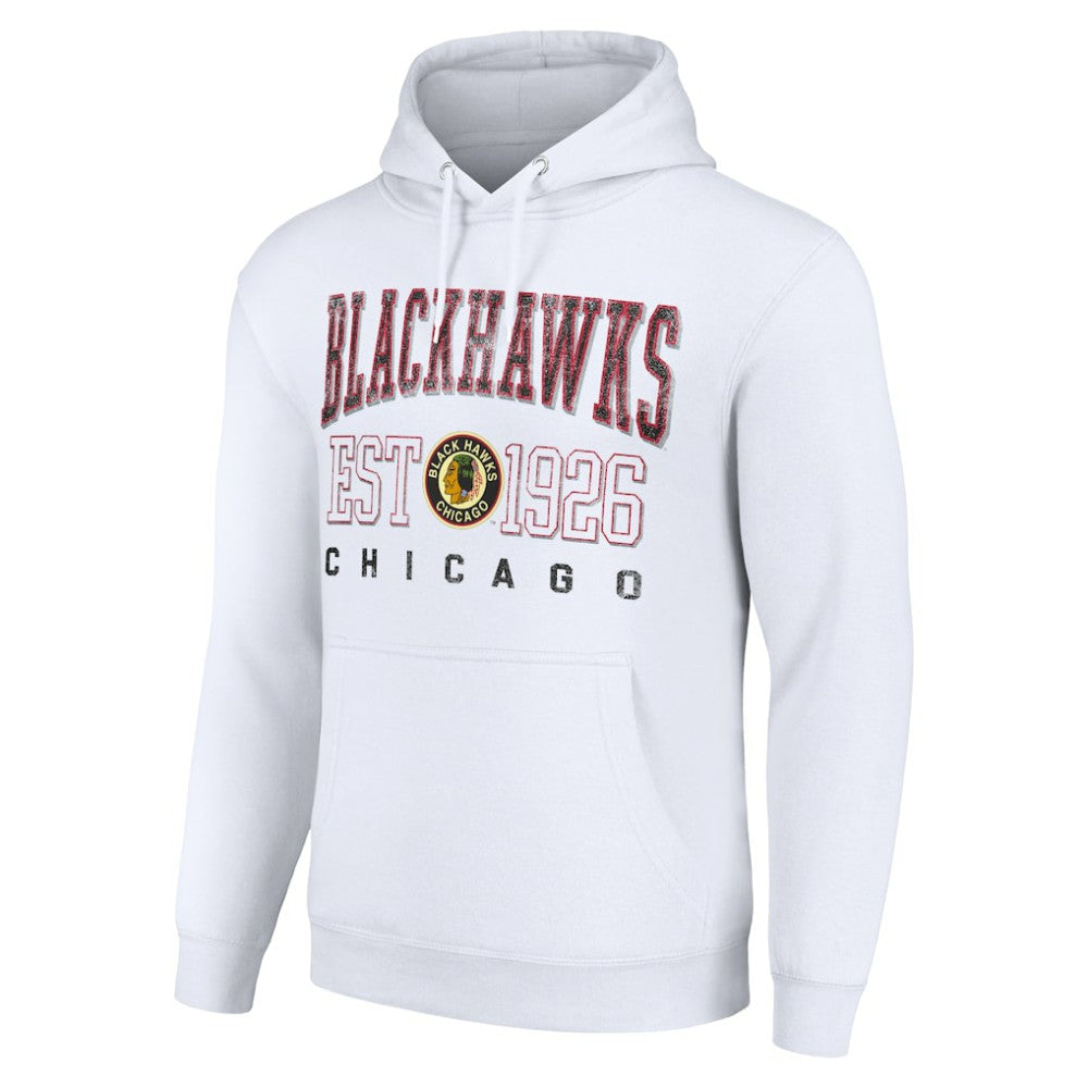 Chicago Blackhawks Starter Retro Graphic Pullover Hoodie White