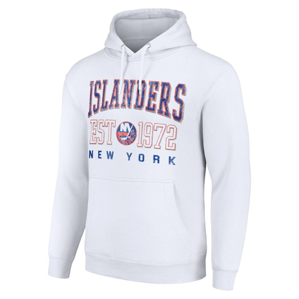 New York Islanders Starter Retro Graphic Pullover Hoodie White