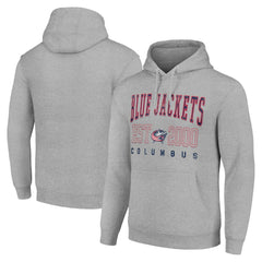 Columbus Blue Jackets Starter Graphic Pullover Hoodie Heather Gray