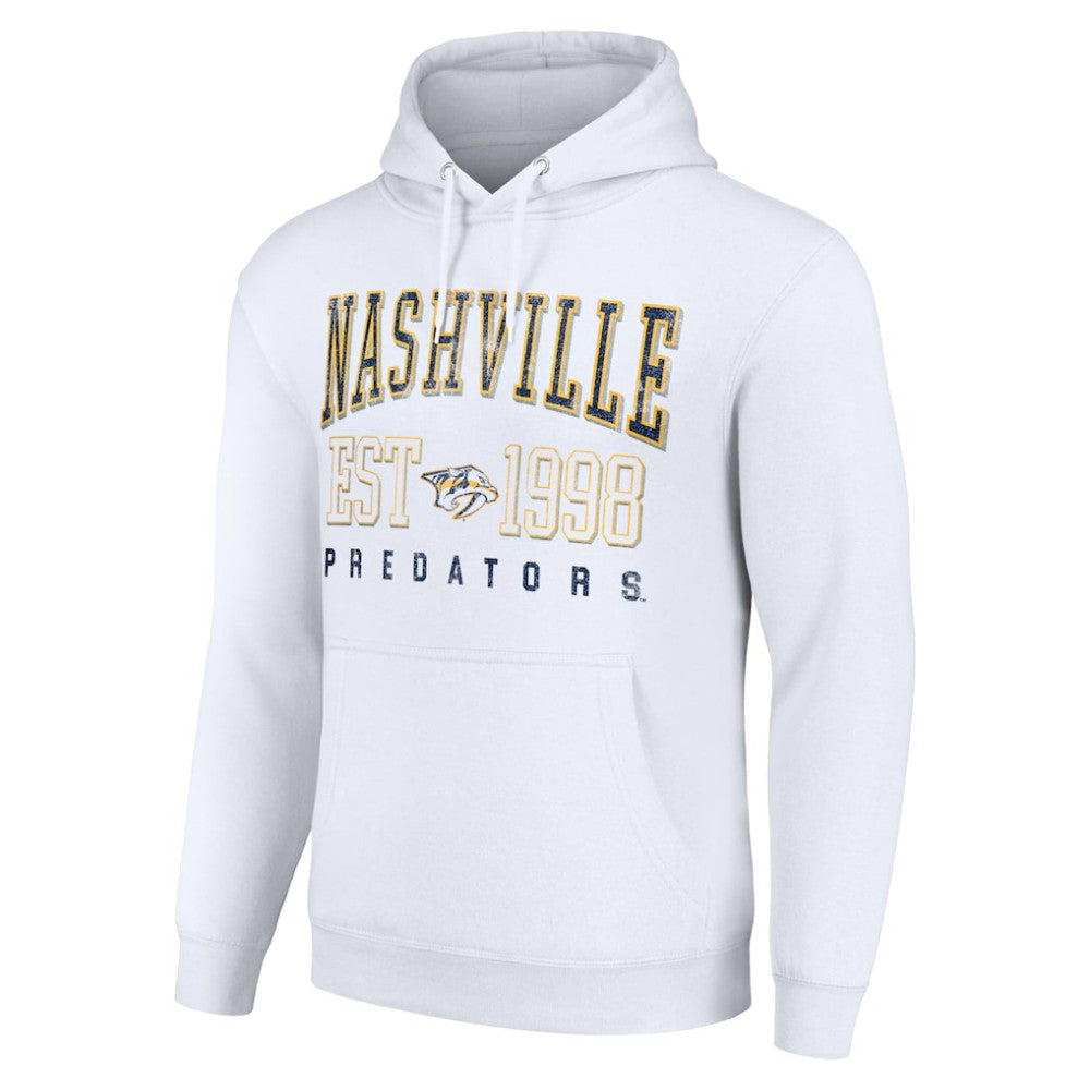 Nashville Predators Starter Graphic Pullover Hoodie White