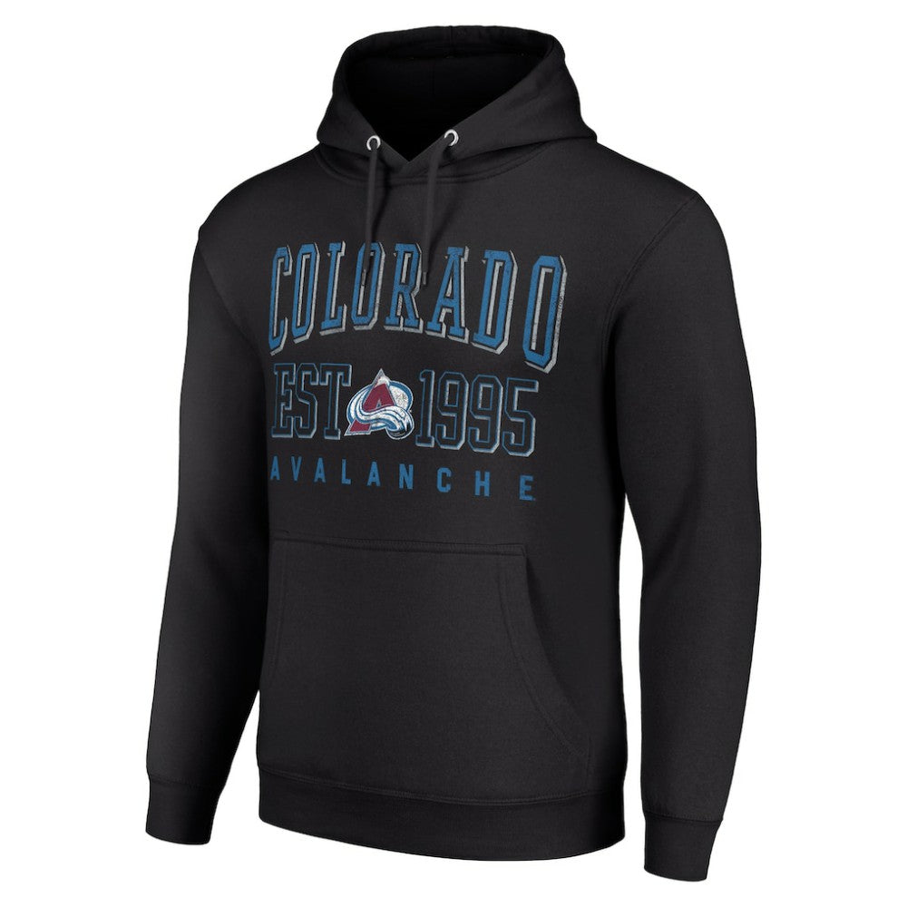 Colorado Avalanche Starter Graphic Pullover Hoodie Black