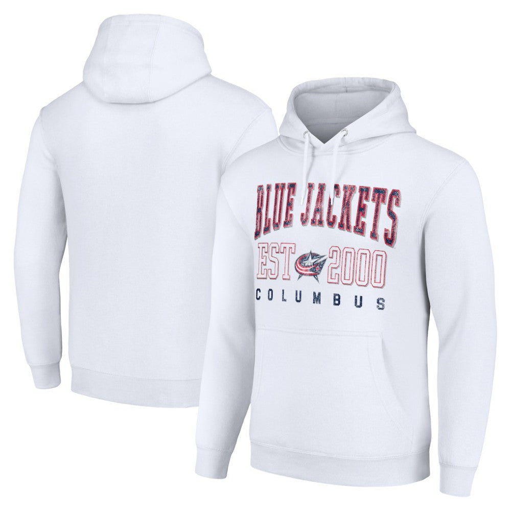 Columbus Blue Jackets Starter Graphic Pullover Hoodie White