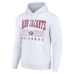 Columbus Blue Jackets Starter Graphic Pullover Hoodie White