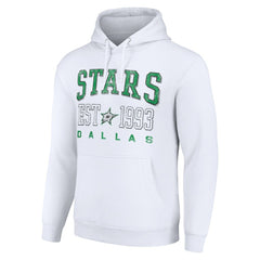 Dallas Stars Starter Graphic Pullover Hoodie White