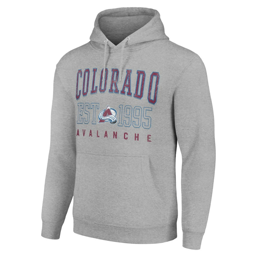 Colorado Avalanche Starter Graphic Pullover Hoodie Heather Gray