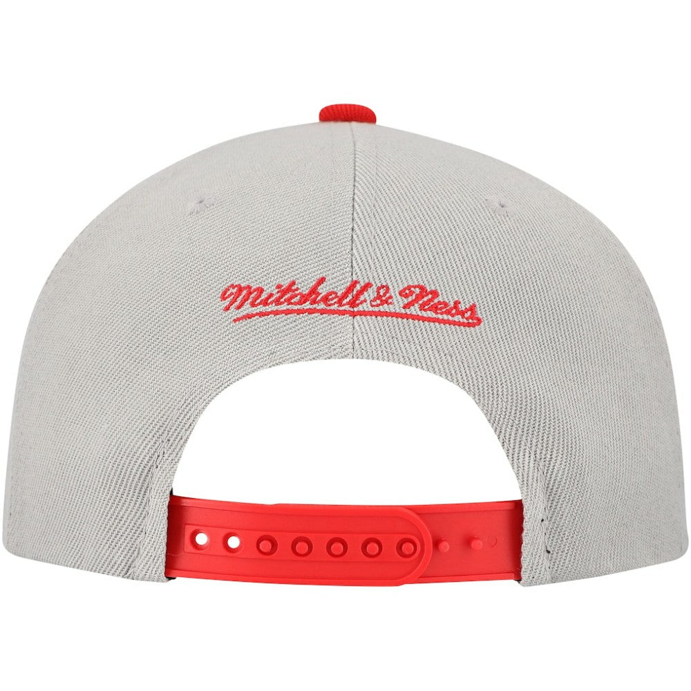 St. Louis Cardinals Knock Out Panel Snapback Hat Gray | Mitchell & Ness
