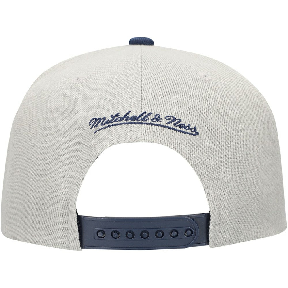 Boston Red Sox Knock Out Panel Snapback Hat Gray | Mitchell & Ness