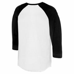 Athletics Tiny Turnip Unisex Butterfly Glove 3/4-Sleeve Raglan T-Shirt White/Black