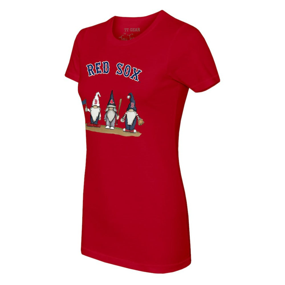 Boston Red Sox Tiny Turnip Women's Gnomes T-Shirt Red