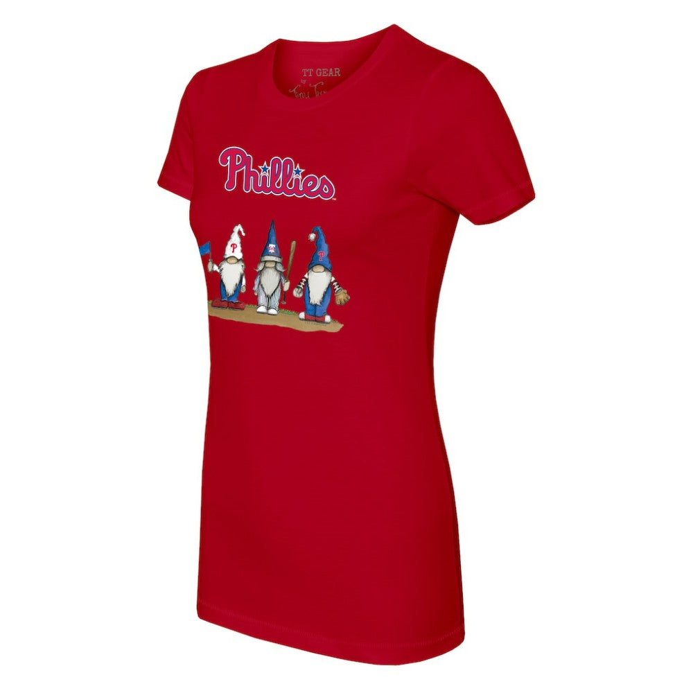 Philadelphia Phillies Tiny Turnip Women's Gnomes T-Shirt Red