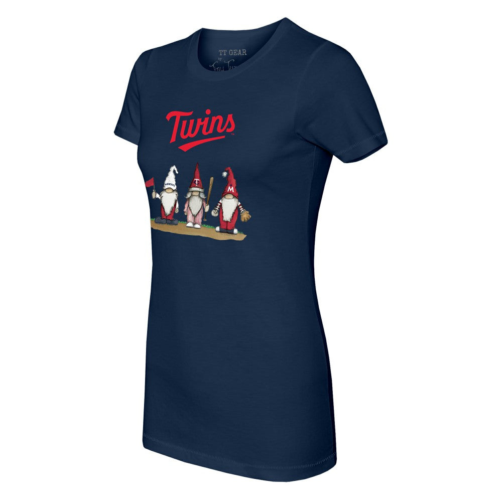 Minnesota Twins Tiny Turnip Women's Gnomes T-Shirt Navy